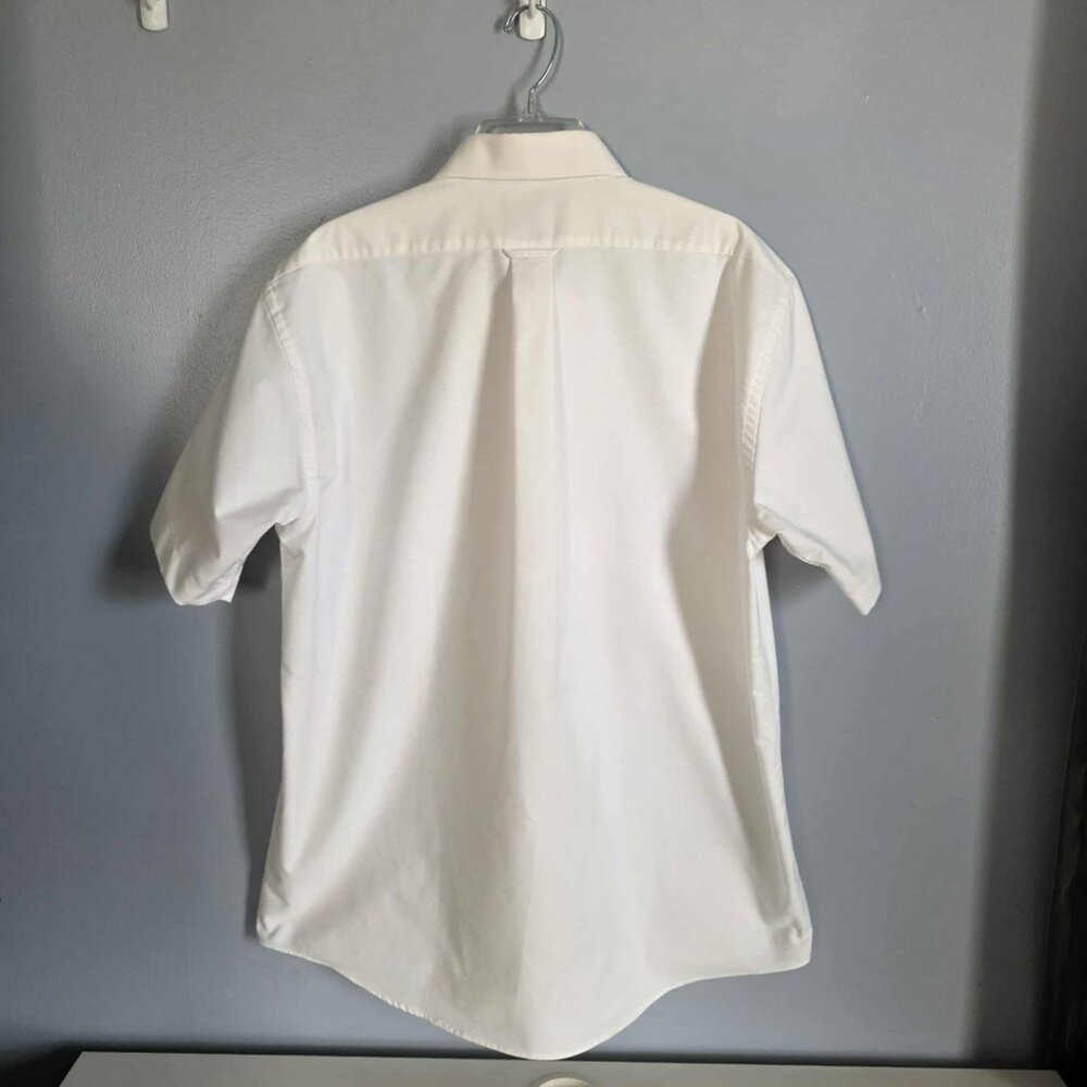 EUC Bill Blass Short SLeeve Oxford Flexible Comfort Collar Dress Shirt - Picture 2 of 4